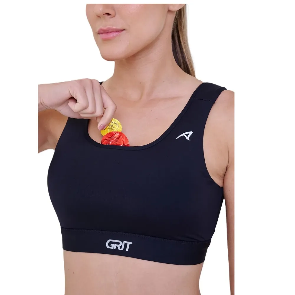 TOP GRIT BOSSA RETO C/ BOLSO AJUSTAVEL IND PRETO